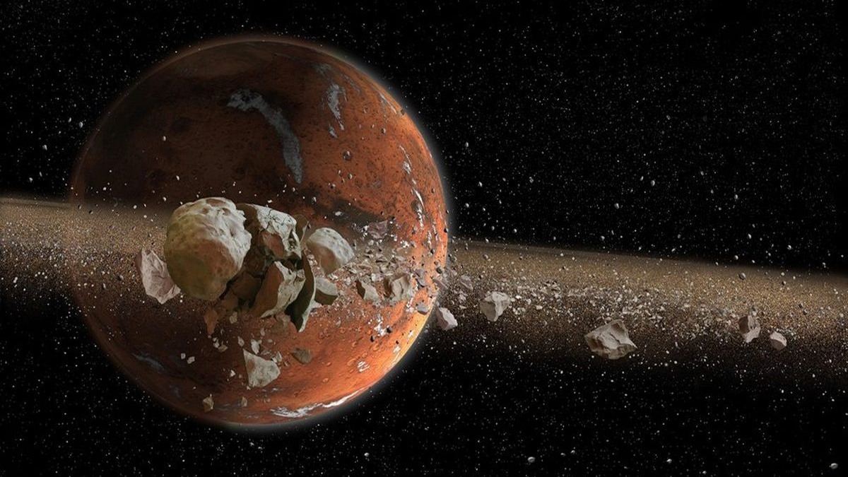 Mars mógł mieć w przeszłości księżyce pierścieniowe i olbrzymie